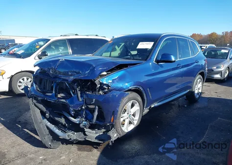 2021 BMW X3 xDrive30I z USA, uszkodzony, nr VIN 5UXTY5C03M9G46392